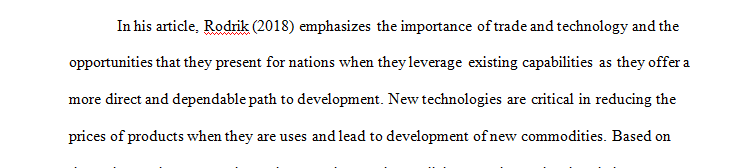 Do you feel that countries and companies need explicit strategies for technology development