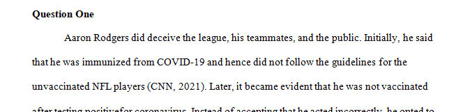 Aaron Rodgers Positive COVID 19 Test