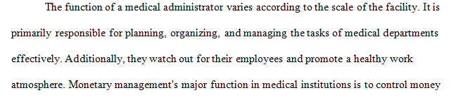 Identify three impacts financial matters have on the organization