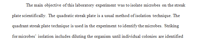 Isolation Methods - Quadrant Streak Plate Method