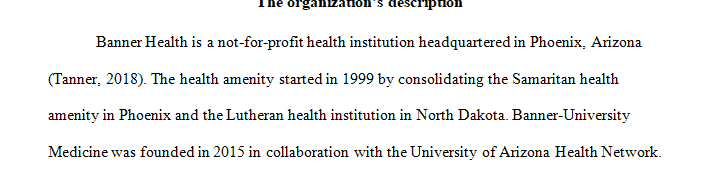 Research a health care organization or network that spans several states with in the United States