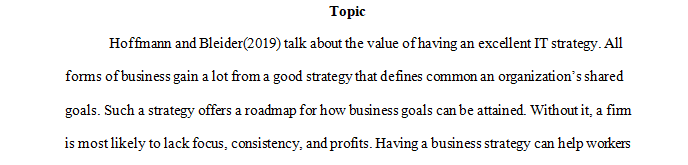 Review (Hoffmann & Bleider, 2019); discuss the topic, the problem the model has been used in the research