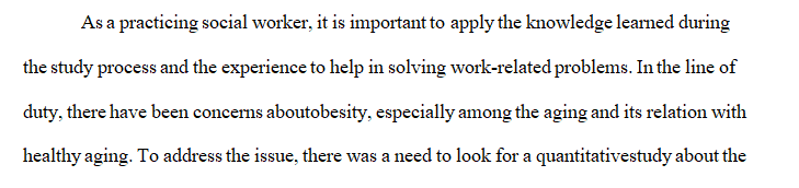 Select one of the quantitative research articles your Instructor has provided.