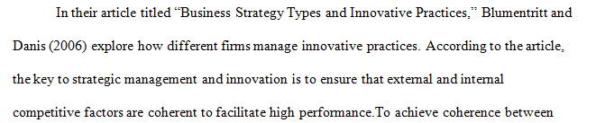 Discussion: Innovation and Virtual Environments