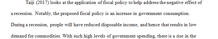 The effect of government intervention on recessions.