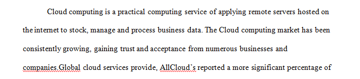 What business benefits do cloud computing services provide