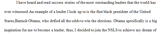 The national society of leadership and success