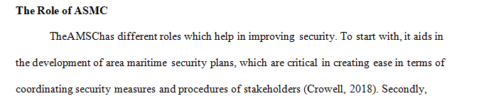 What is the role of MTSA 2002 required Area Maritime Security Committee or AMSC