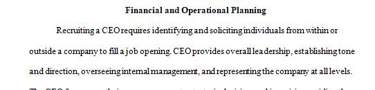 ACT3W7 - Activity - Videos & Article - Financial and Operational Planning