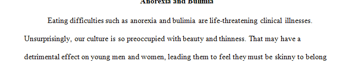 Are anorexia and bulimia caused by our society