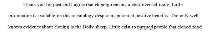 Cloning can be a very touchy and controversial subject to discuss.