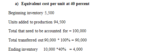 Refer to the scenario located in the “Analyze, Think, Communicate” section 12-5 of Ch. 12, “Job-Order, Process, and Hybrid Costing Systems