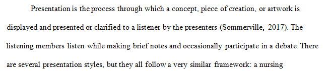 Discuss one personal strength and one weakness you have regarding professional presentations.