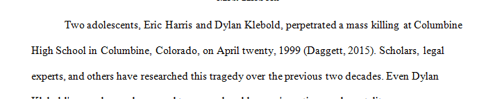 Examine Mrs. Klebold’s observations about the link between mental health and violent criminal behavior