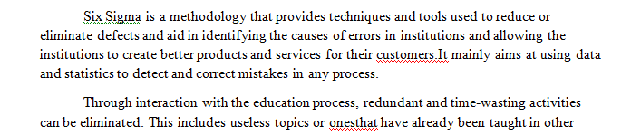 Prepare a short discussion of a current event article on an issue in Six Sigma Business that is related to the objectives of the course.