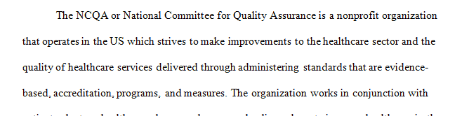 Select one accreditation agency and conduct brief research on the elements the agency requires to fulfill accreditation requirements.