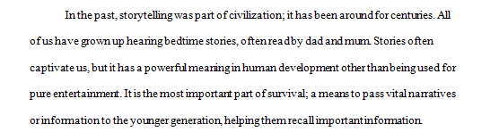 Several interpretations of the role of storytelling in our understanding of history civilization and culture.