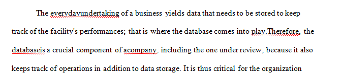 The case study retail store is concerned about the possibilities of losing data because of database system malfunctions or downtime