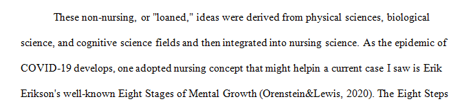 While the focus of this course is nursing theory, frequently we use a non-nursing or borrowed theory