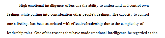 Emotional intelligence (EI) is the capability of an individual to recognize their own emotions and those of others