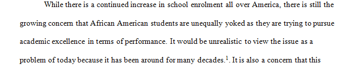 Research about The struggle Of African American in public schools