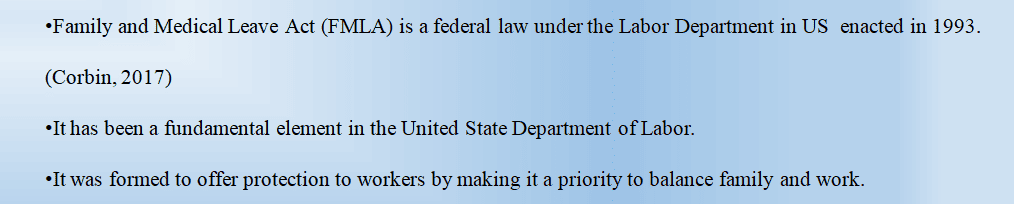 The Family and Medical Leave Act (FMLA) entitles eligible employees of covered employers to take unpaid job-protected leave