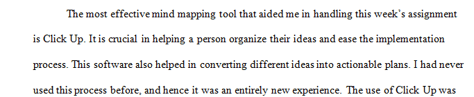 Which mind mapping software or free programs did you find that will help you with this week's mind-mapping assignment