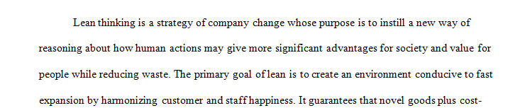 Why Manufacturing Companies focuses on Lean Thinking