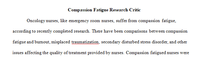 Write a critical appraisal that demonstrates comprehension of two quantitative research studies.