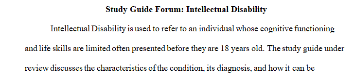 Your Instructor will assign you to a specific neurodevelopmental disorder from the DSM-5.