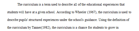 Create a 15 page curriculum evaluation that incorporates the curriculum analysis
