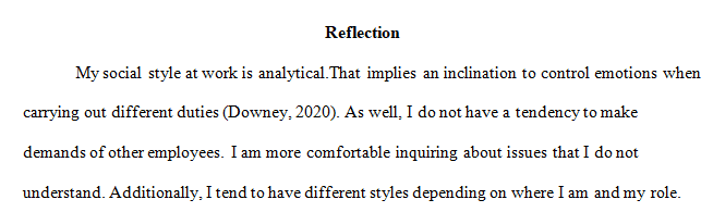 Focusing on how your specific social style affects your work habits, work relationships