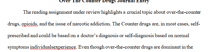 The chapter on over-the-counter (OTC) drugs begins with a discussion of FDA regulations governing OTC products