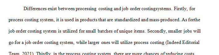 The type of product a company produces affects the type of accounting system needed to determine product cost. 