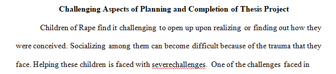 What do you anticipate will be the most challenging aspects of planning