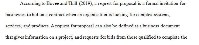 What is a request for proposals (RFP)