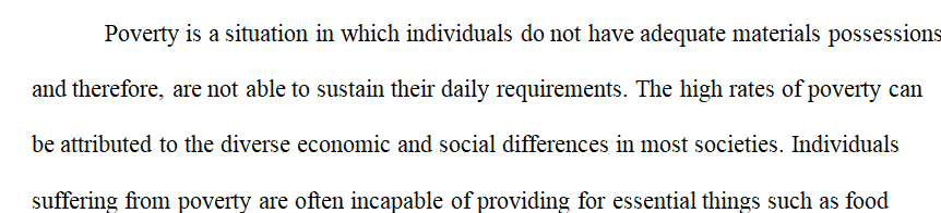 Which of the six types of poverty are most prevalent at your school