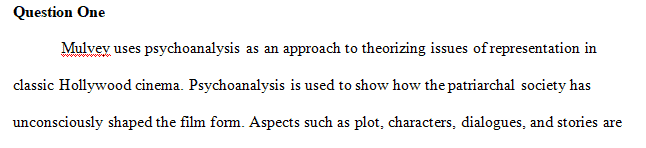 Why does Laura Mulvey turn to psychoanalysis as a way of theorizing the politics of representation in classic Hollywood cinema