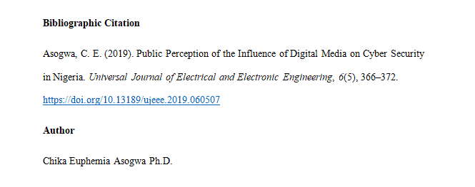 Abstract of Quantitative Research Article