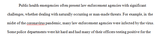 As a law enforcement officer what would be more important to you during a serious public health outbreak