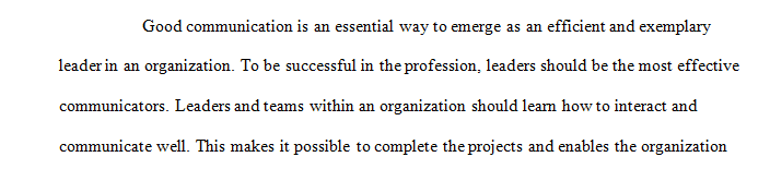 How Leadership and Communications overlap and interact.