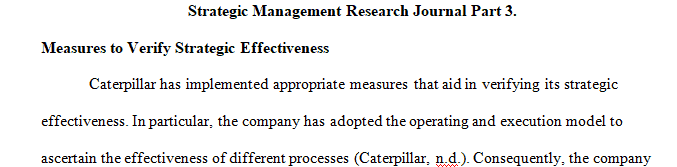 Review the Strategic Management Project Background document.