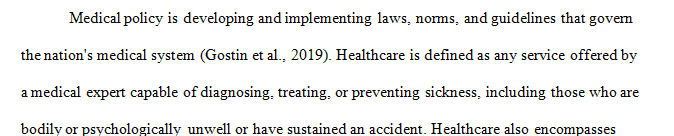 Assignment: Planning managing and evaluating healthcare policies and programs