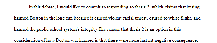 Based on your reading in the webtext, select and respond to one of the following thesis statements.