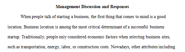 Discuss the important of location when business planning.