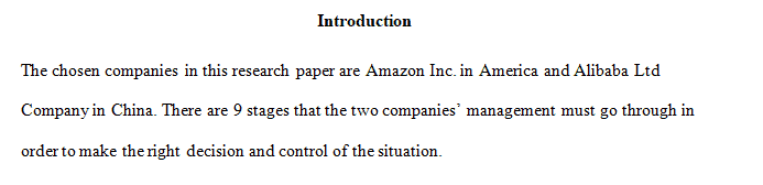 Focus on management decision-making and control in two companies