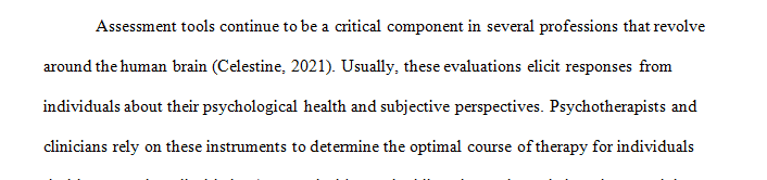 In a 500-750-word essay, select two wellness inventories or emotional assessment tools that mental health professionals