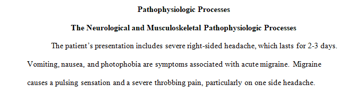 Patient is a 24-year-old female administrative assistant who comes to the emergency department with a chief complaint of severe right-sided headache.