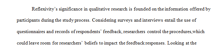 reflexivity in qualitative research pdf