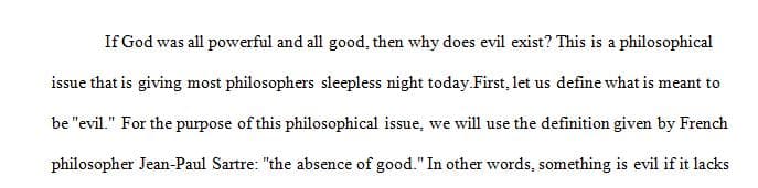 Choose a good philosophical issue